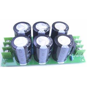 画像: パワーアンプ用 ±50V以下 電源基板キット 50V 3300uF × 6本