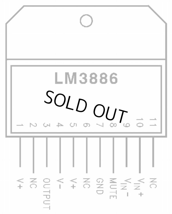 画像3: ナショセミ製 未使用 高音質 パワーアンプIC LM3886TF 2個